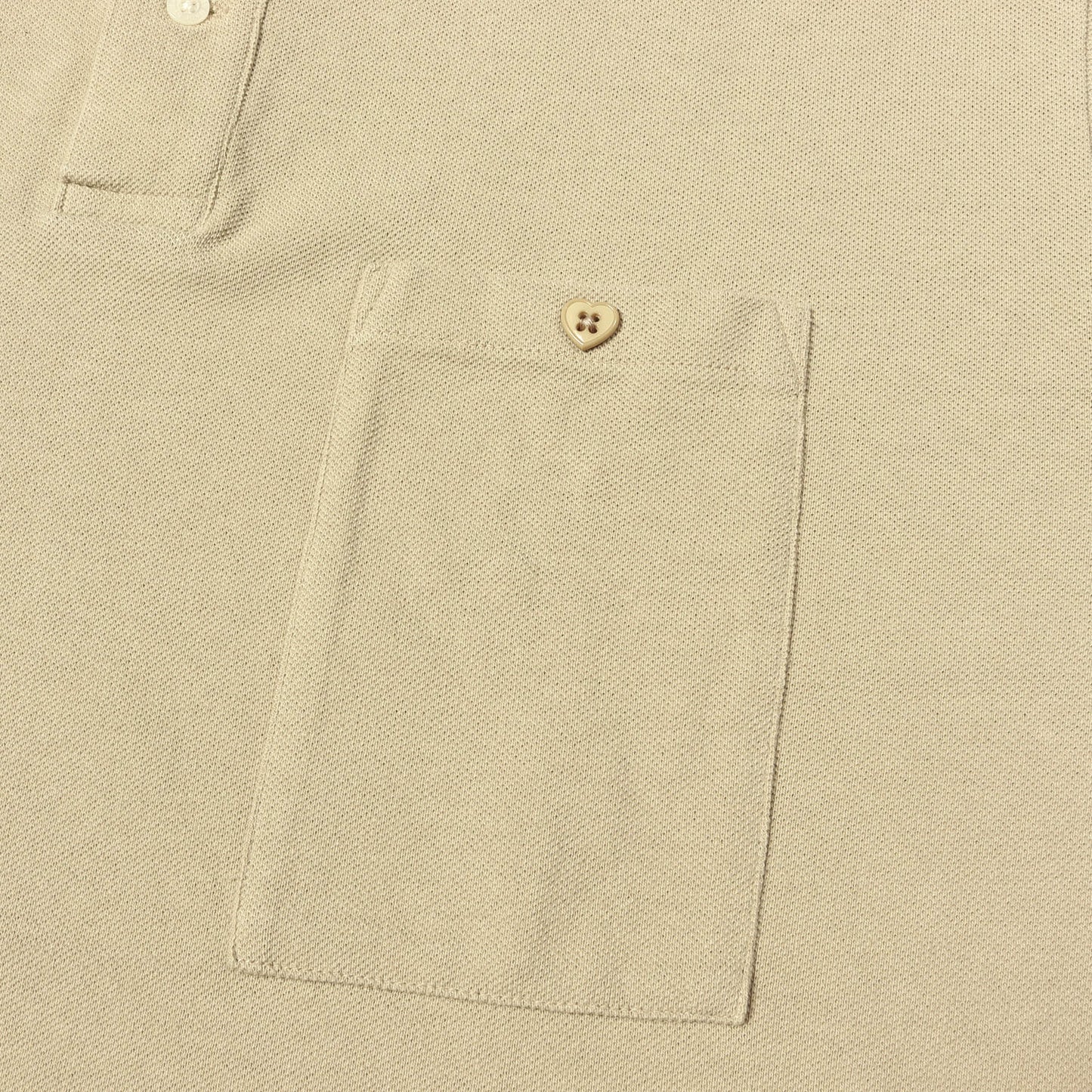 25SS ハートパッチ ビッグサイズ 鹿の子 ポロシャツ(BIG POLO SHIRT)
