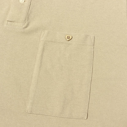 25SS ハートパッチ ビッグサイズ 鹿の子 ポロシャツ(BIG POLO SHIRT)