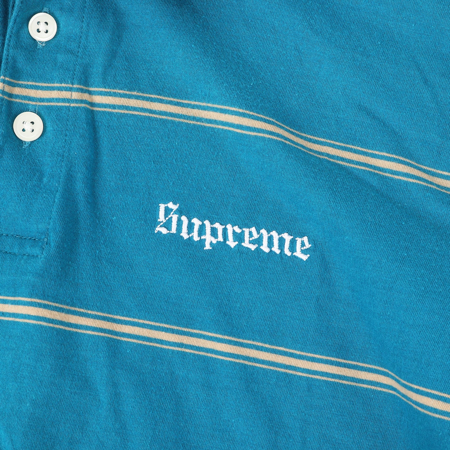 ロゴ刺繍 ボーダー ポロシャツ(Stripe Polo)