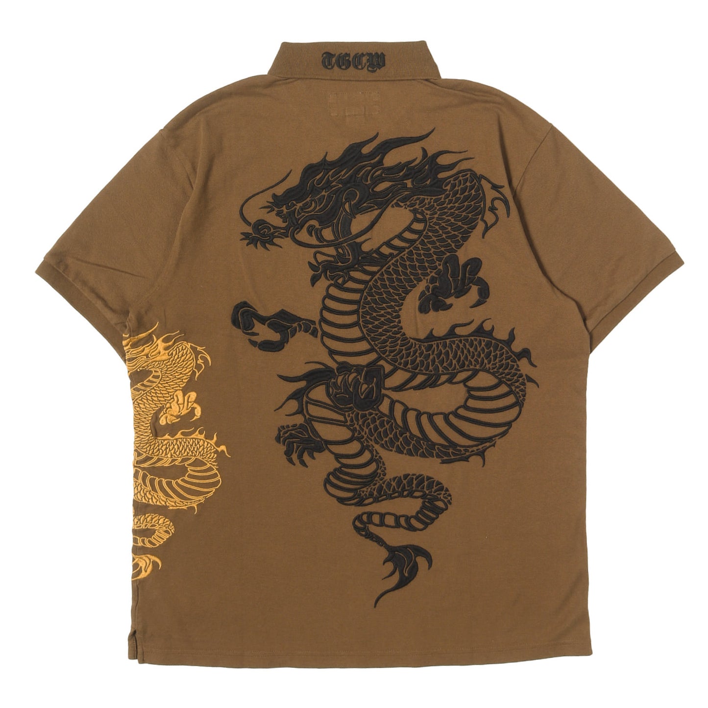 26SS ドラゴン刺繍 鹿の子 ポロシャツ(The Great China Wall Dragon Polo)