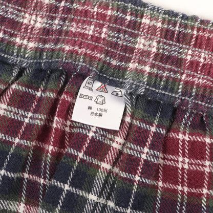 00s チェック フランネル ルームウェア パジャマ セットアップ 日本製
