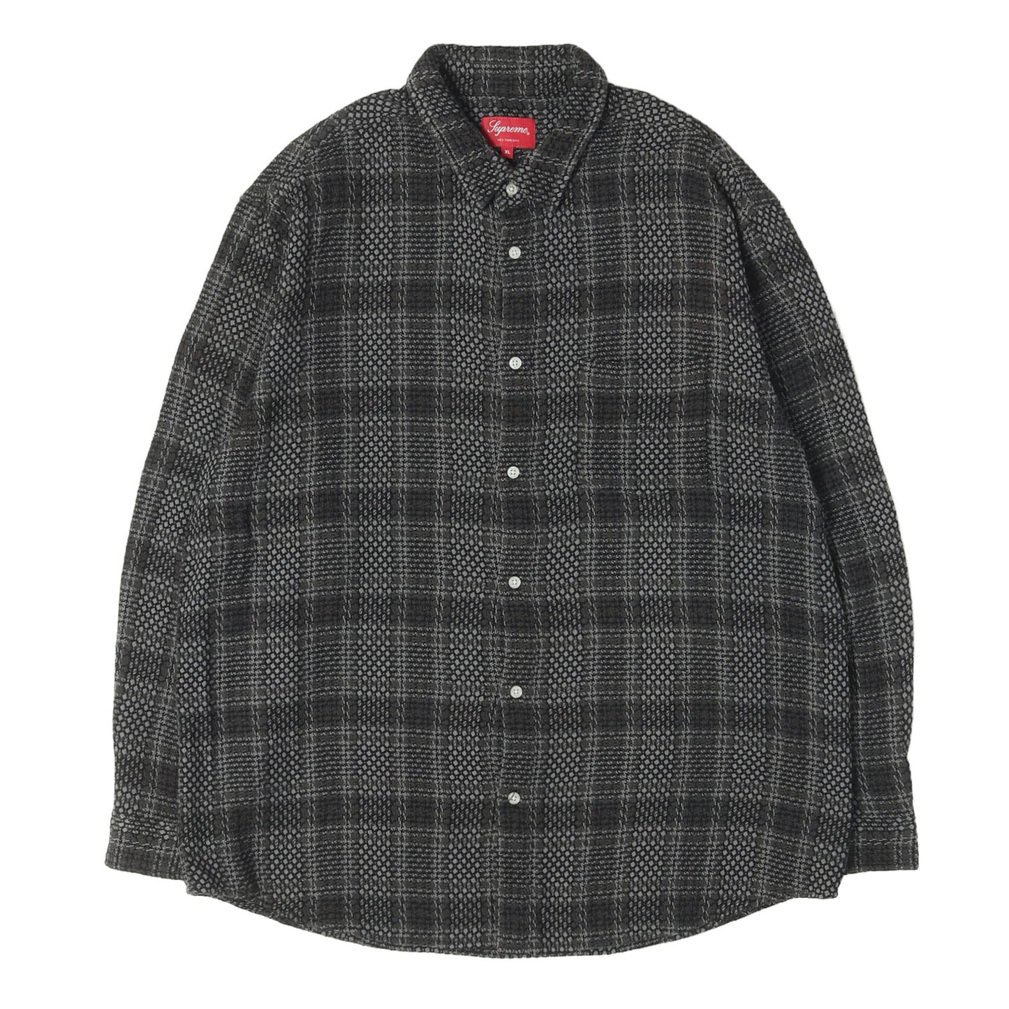 23SS バスケット ウィーブ チェック シャツ(Basket Weave Plaid Shirt)