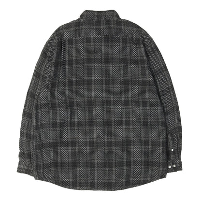 23SS バスケット ウィーブ チェック シャツ(Basket Weave Plaid Shirt)