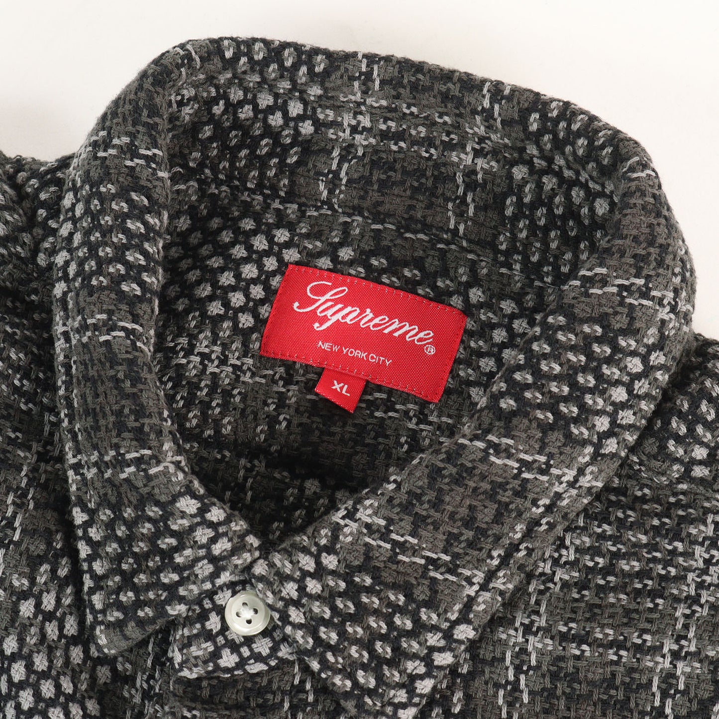 23SS バスケット ウィーブ チェック シャツ(Basket Weave Plaid Shirt)