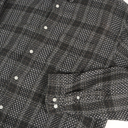 23SS バスケット ウィーブ チェック シャツ(Basket Weave Plaid Shirt)