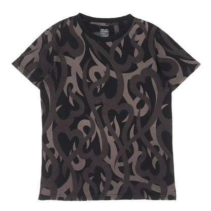 04AW GIVE PEACE A CHANCE期 ダメージ加工 ハートトライバルカモ Tシャツ