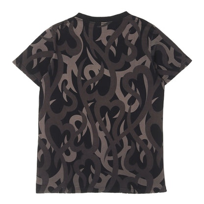 04AW GIVE PEACE A CHANCE期 ダメージ加工 ハートトライバルカモ Tシャツ