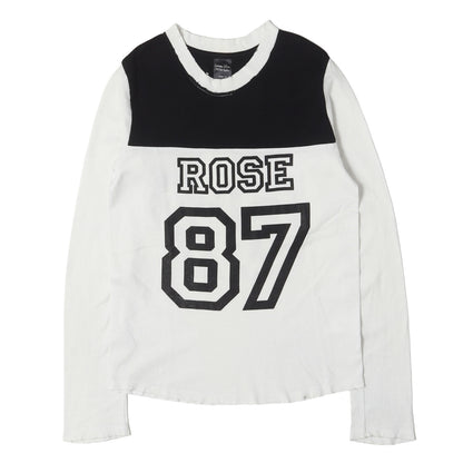 06SS ローズ期 ダメージ加工 フットボール ロングスリーブ Tシャツ