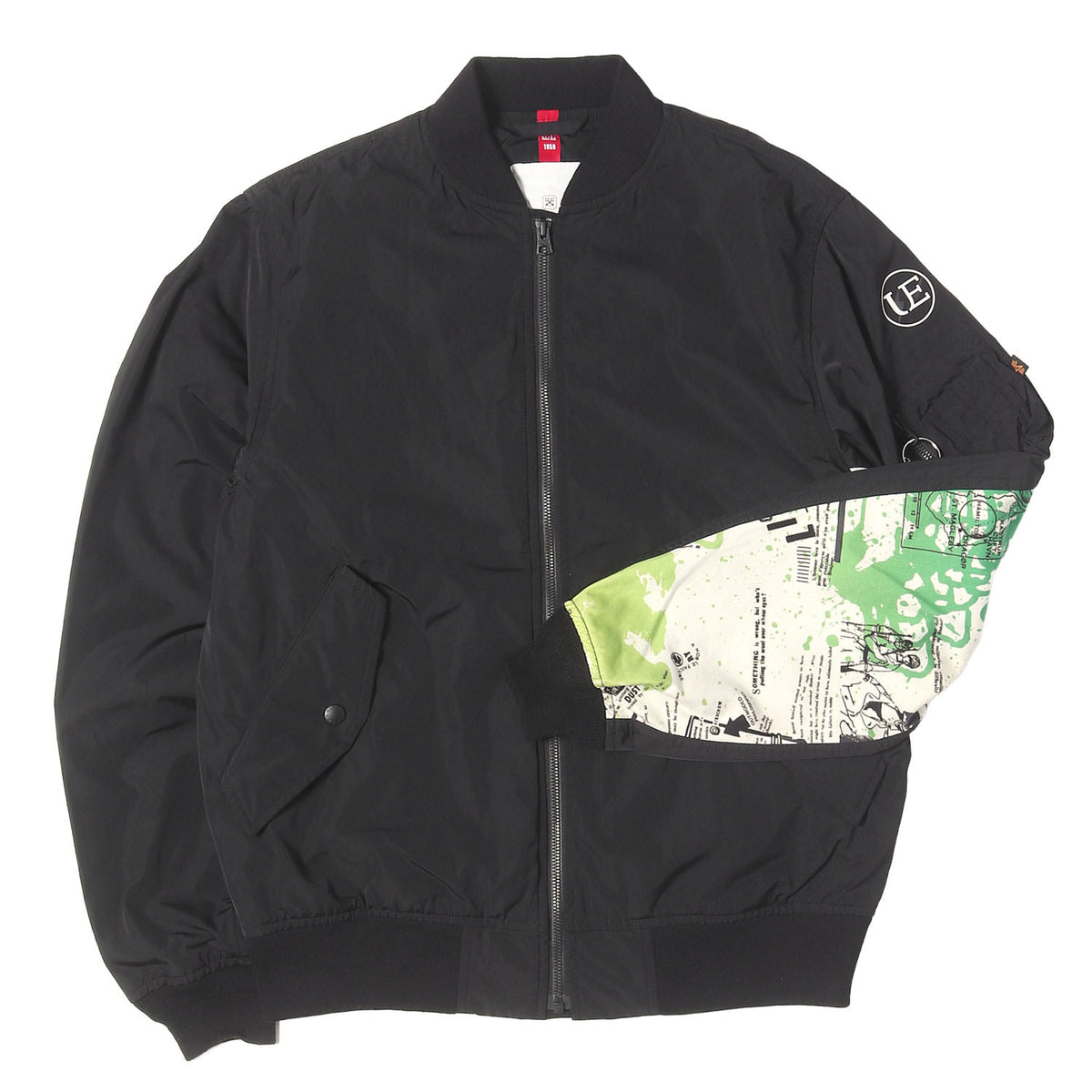 21SS ×fragment design ×ASGER JORN ×ALPHA 袖カスタム MA-1 フライトジャケット(MA-1 JACKET)