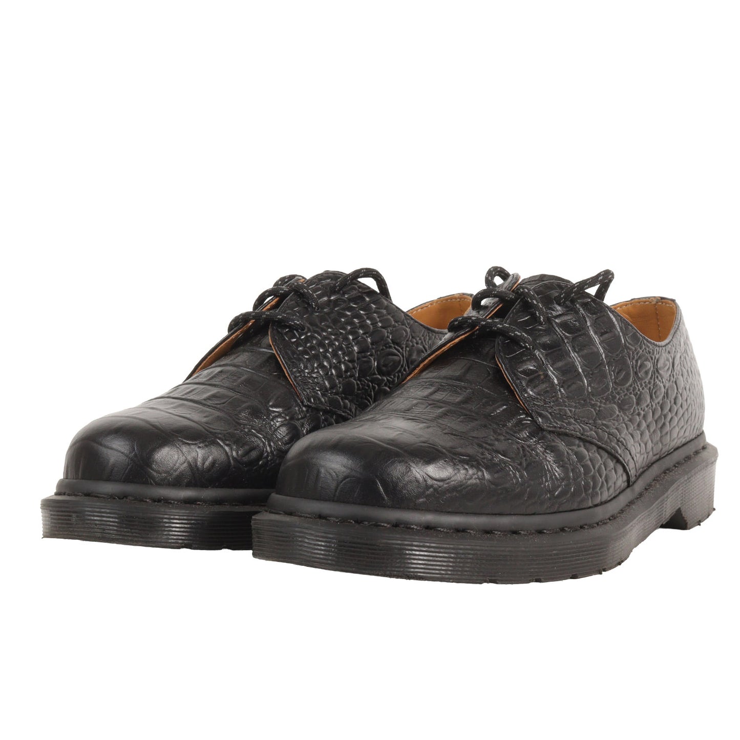 21SS ×Dr.Martens ×END. クロコ型押しレザー 3ホール シューズ(1461 3EYE SHOES)