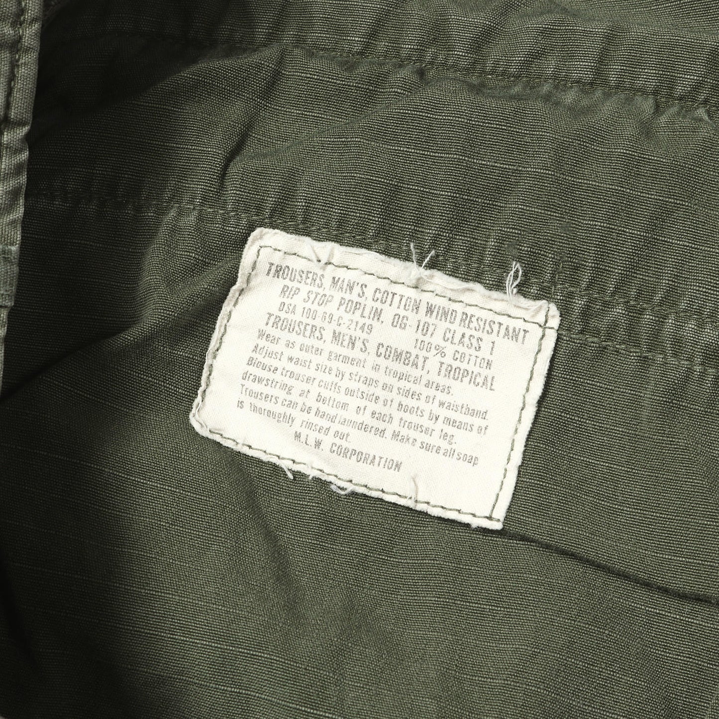 [ナム戦モデル] 60s 米軍実物 リップストップ ジャングルファティーグ カーゴパンツ