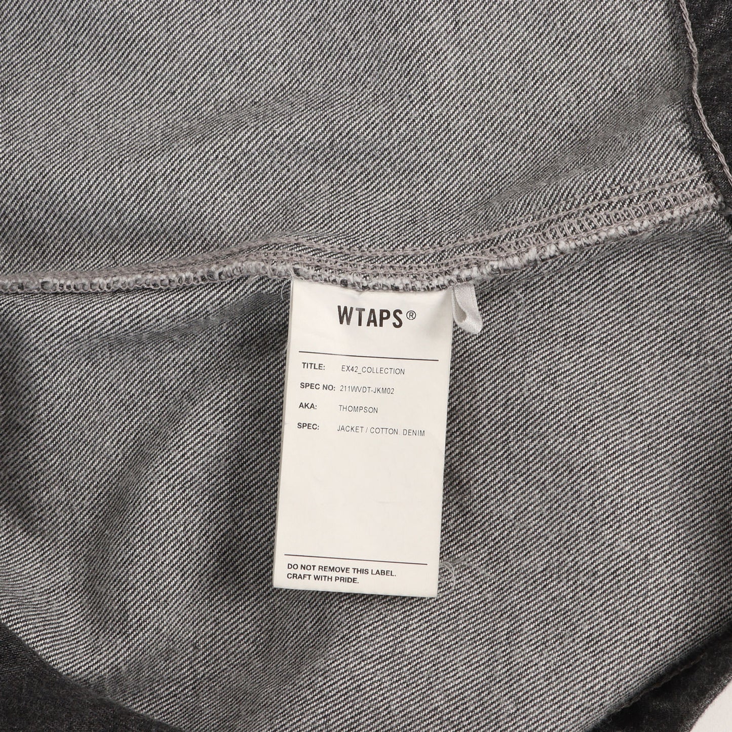21SS トンプソン デニム ジャケット フィッシュテール コート(THOMPSON / JACKET)