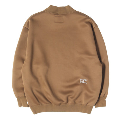 23AW ロゴ刺繍 モックネック スウェット(MOCK NECK / SWEATER / POLY. FORTLESS)