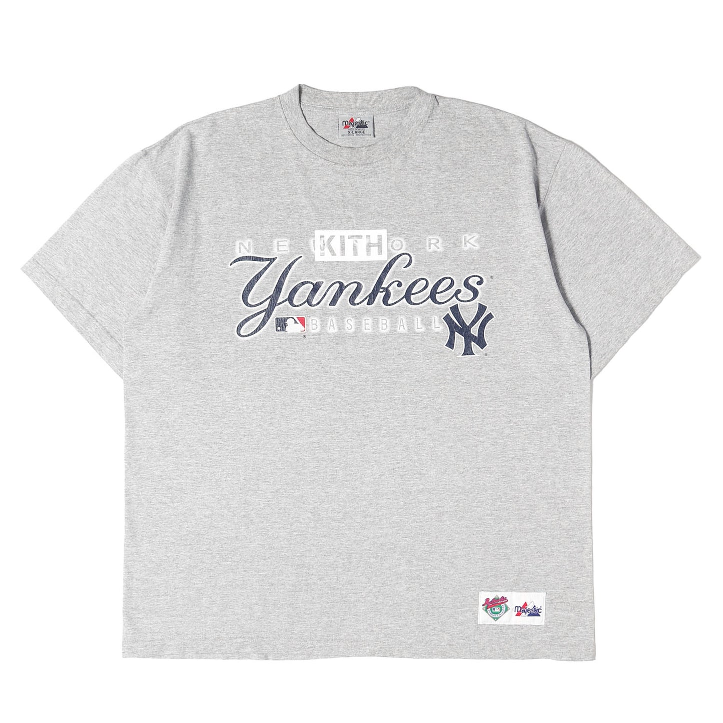 KITH TOKYO限定 古着リメイク ニューヨーク・ヤンキース BOXロゴ Tシャツ