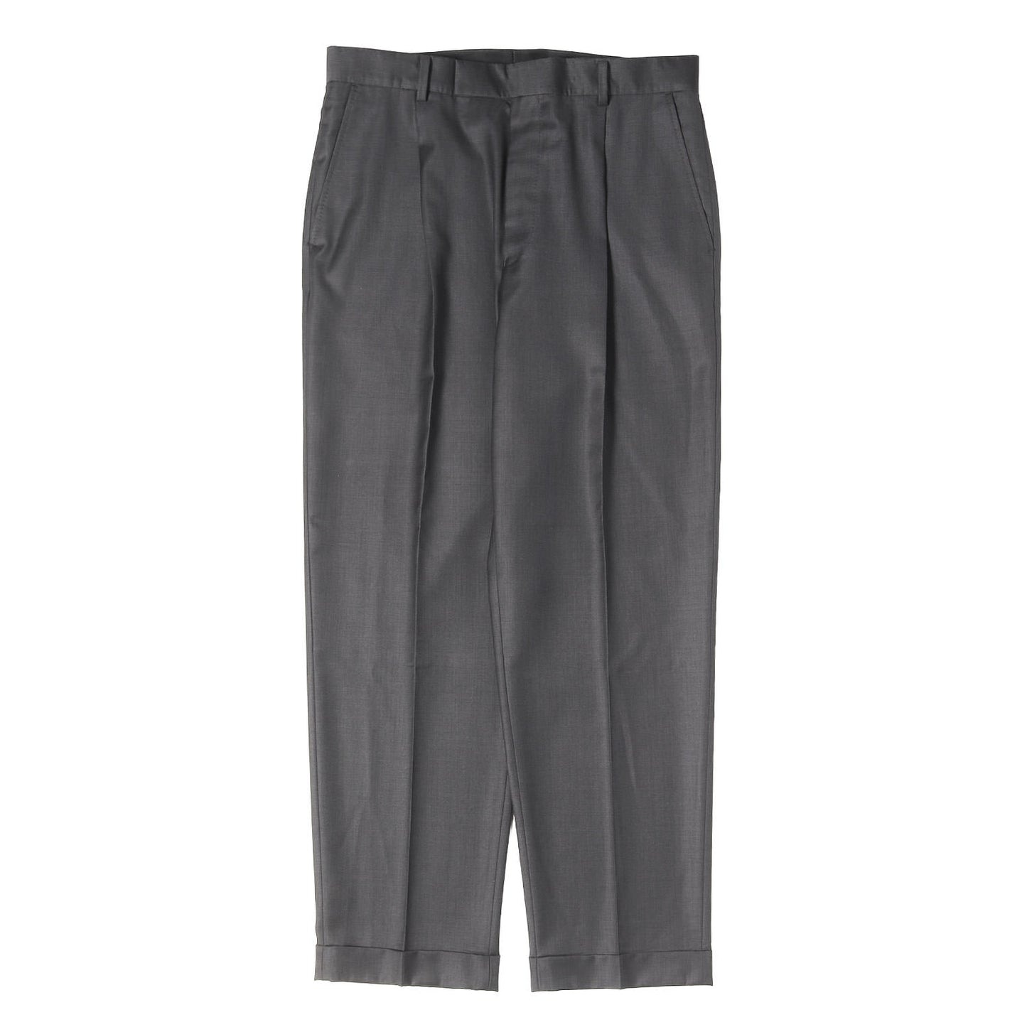 ×Ermenegildo Zegna プリーツ ウール スラックスパンツ(PLEATED TROUSERS)