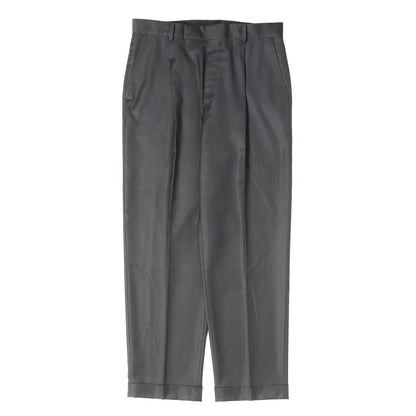 ×Ermenegildo Zegna プリーツ ウール スラックスパンツ(PLEATED TROUSERS)