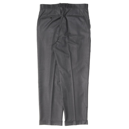 ×Ermenegildo Zegna プリーツ ウール スラックスパンツ(PLEATED TROUSERS)