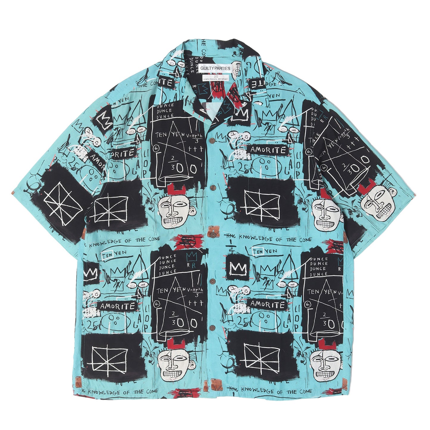 24SS ×JEAN-MICHEL BASQUIAT レーヨン ハワイアンシャツ / アロハシャツ(S/S HAWAIIAN SHIRT)