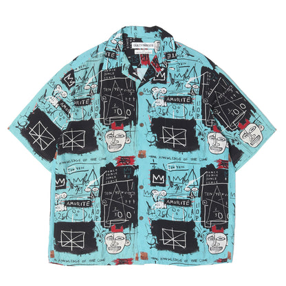 24SS ×JEAN-MICHEL BASQUIAT レーヨン ハワイアンシャツ / アロハシャツ(S/S HAWAIIAN SHIRT)