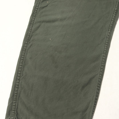 [雰囲気抜群] 60s U.S.ARMY 米軍実物 コットンサテン ユーティリティ ベイカーパンツ