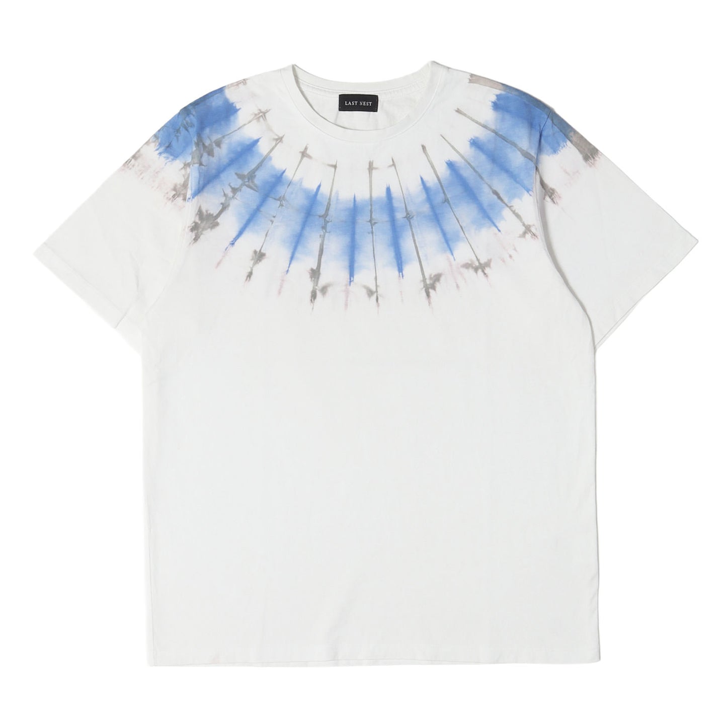 タイダイ染め デザイン Tシャツ(tie-dye s/s white tee)