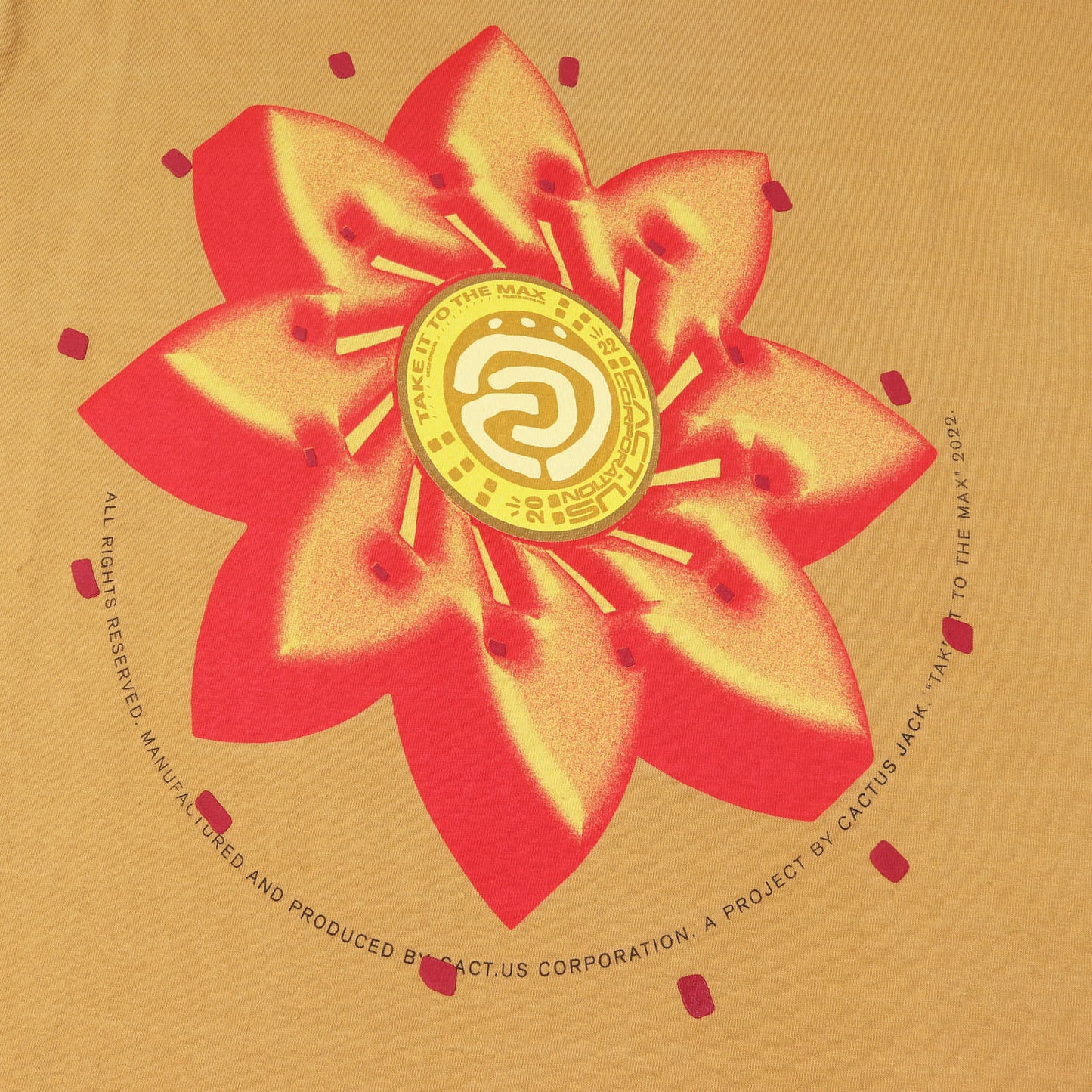 Cactus Jack フラワー グラフィック Tシャツ
