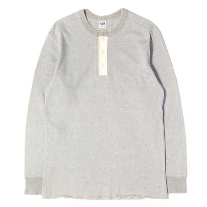 ヘンリーネック 無地 ロングスリーブ Tシャツ