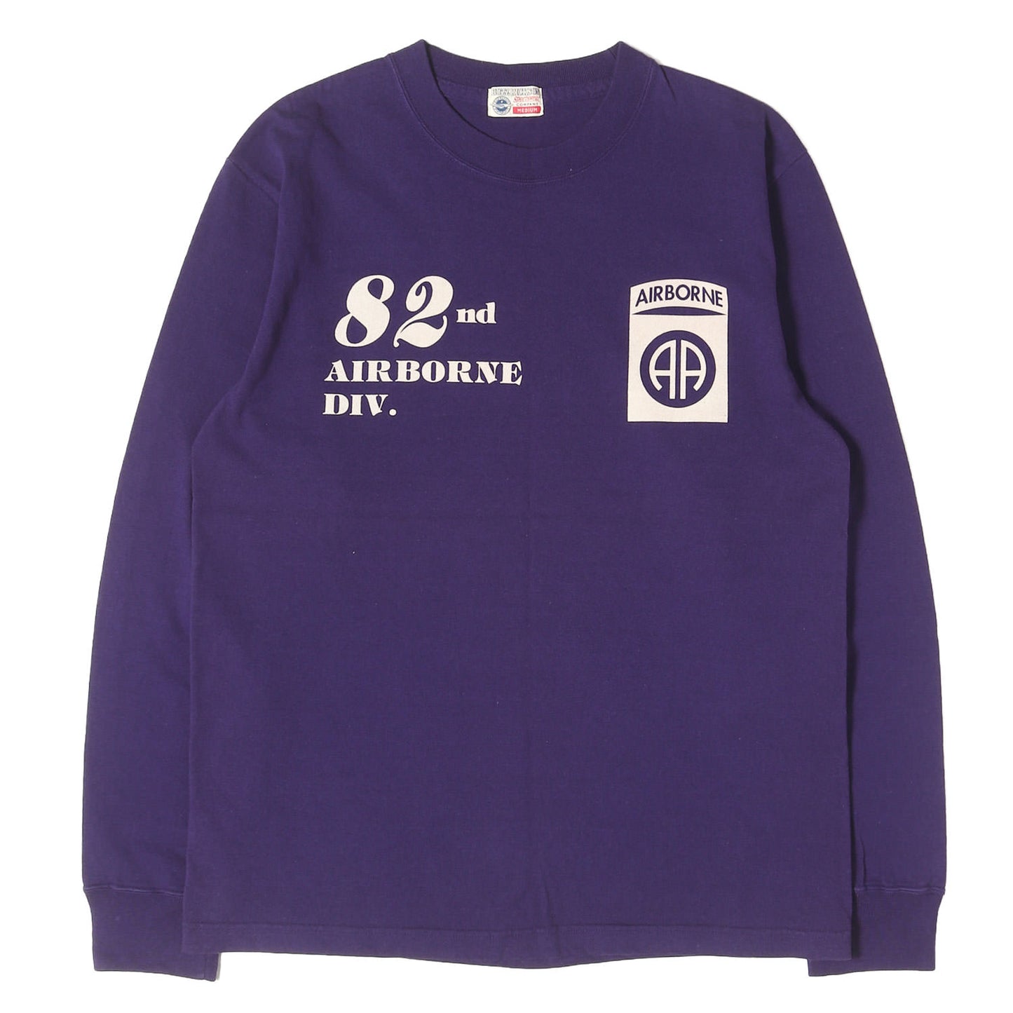 AIR BORNE ミリタリープリント ロングスリーブ Tシャツ