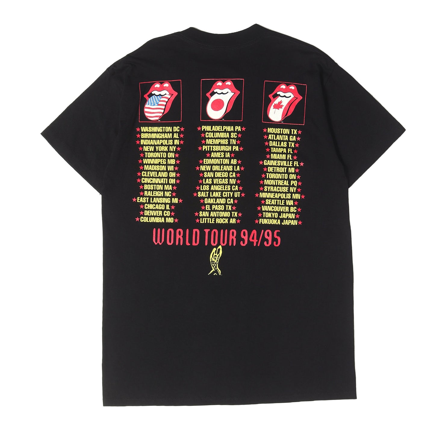 90s The Rolling Stones Voodoo Lounge Tour 94-95 ローリングストーンズ Tシャツ / USA製 BROCKUM