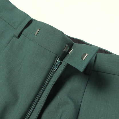 ×DORMEUIL プリーツ ウール スラックスパンツ(PLEATED TROUSERS)