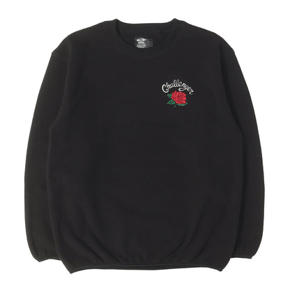 25AW ローズ刺繍 クルーネック フリース(ROSE C/N FLEECE)