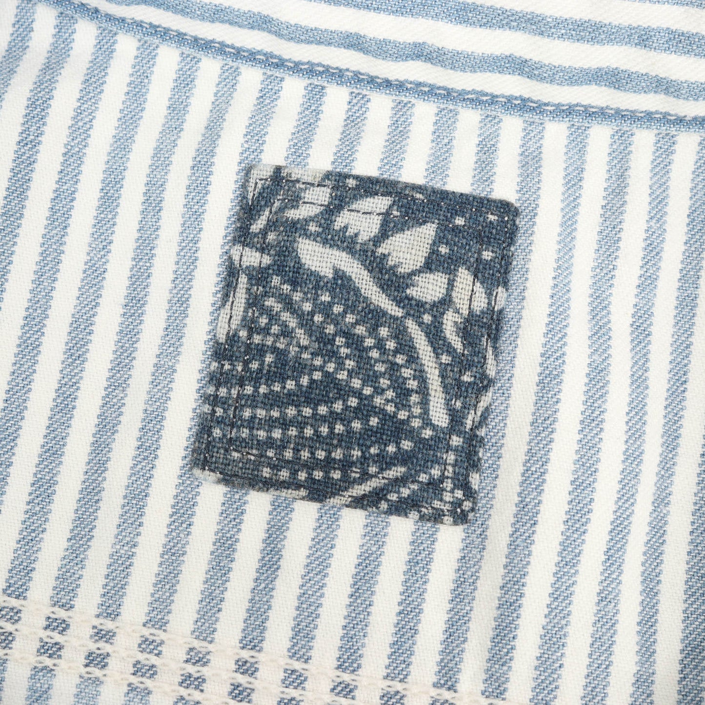 26SS I.C.T ペンキ加工 ヒッコリー ワークシャツ(LARRIKAN HICKORY L/S CRASH)
