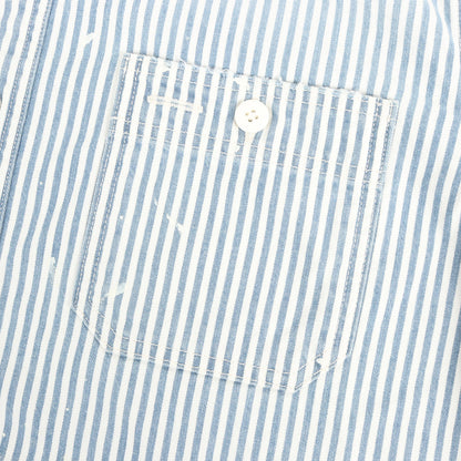 26SS I.C.T ペンキ加工 ヒッコリー ワークシャツ(LARRIKAN HICKORY L/S CRASH)