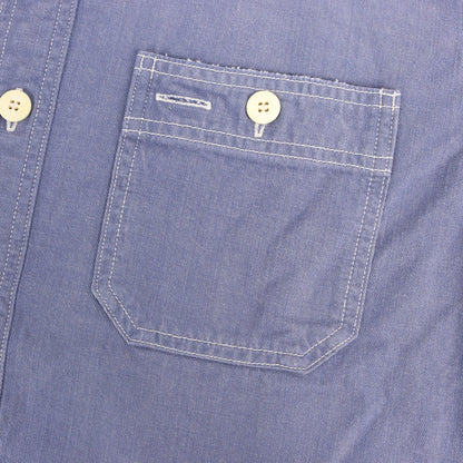 26SS F.I.L限定 ダメージリペア加工 チノクロス ワークシャツ(LARRIKAN L/S CRASH)