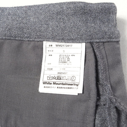 21AW ×GRAMICCI ウール ワイド イージーパンツ(WOOL DARTED PANTS)