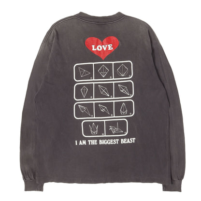 24AW ヴィンテージ加工 ロングスリーブ Tシャツ(LS TEE/LOVE)