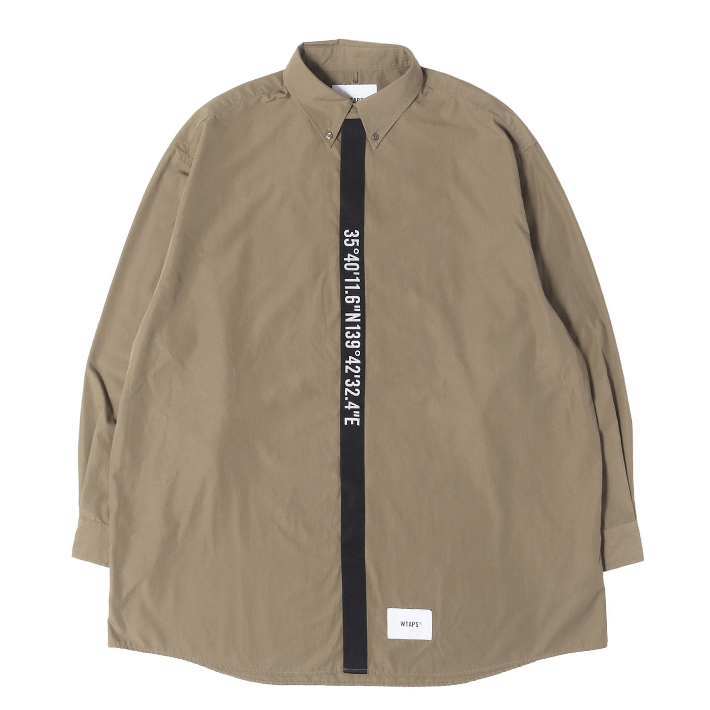 22AW GPSロゴテープ ボタンダウンシャツ(BD 02 / LS / CTPL. BROADCLOTH)