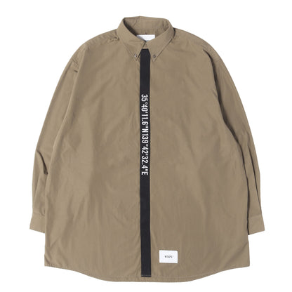 22AW GPSロゴテープ ボタンダウンシャツ(BD 02 / LS / CTPL. BROADCLOTH)
