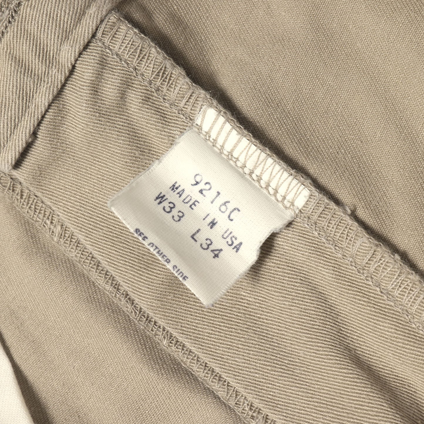 80s サイドアジャスター付き ツータック コットンツイル チノパンツ USA製