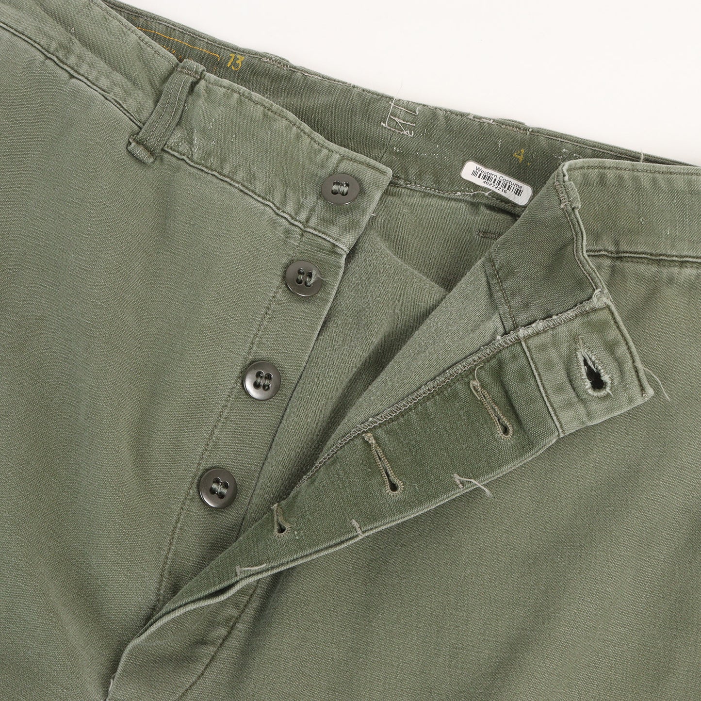 [WESTERN COSTUME品] 50s 米軍実物 USMC P-58 コットンサテン ユーティリティ パンツ