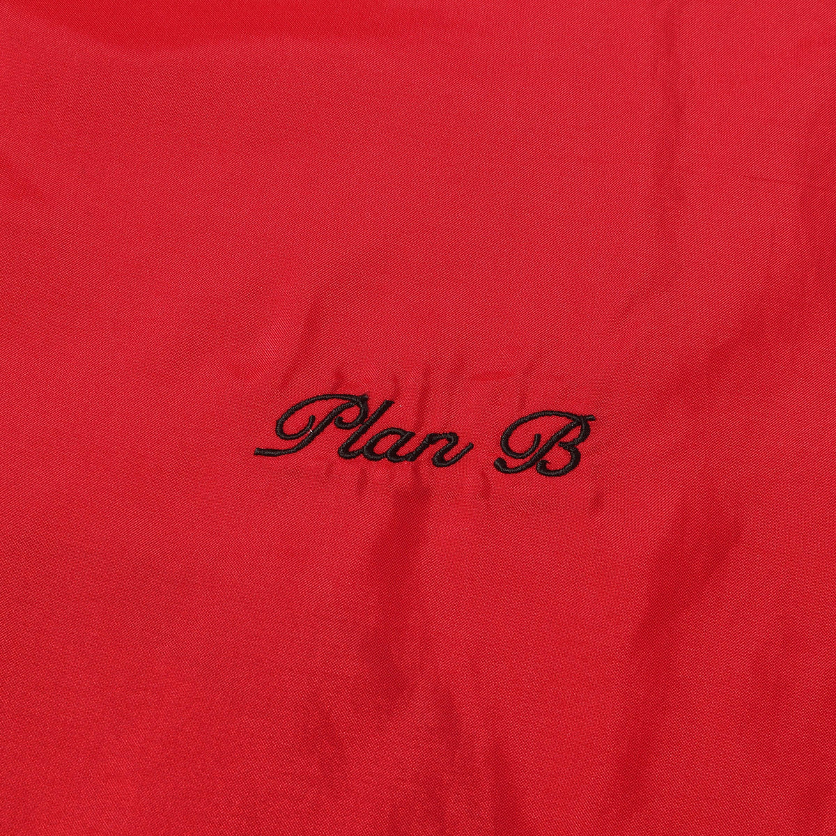 [希少ブランド] 90s ロゴ刺繍 ハーフジップ ナイロン アノラックパーカー / USA製 PLAN B SKATEBOARDS