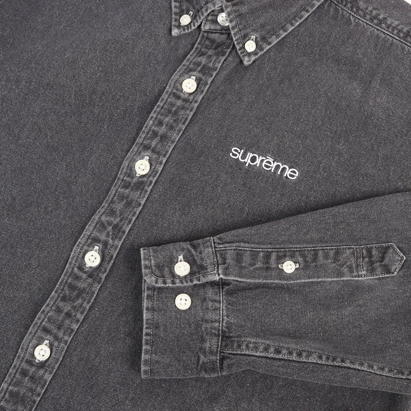 20AW クラシックロゴ ボタンダウン デニムシャツ(Classic Logo Denim Shirt)
