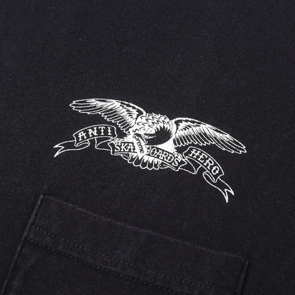 ×ANTIHERO イーグルロゴ ポケット Tシャツ(Pocket Tee)