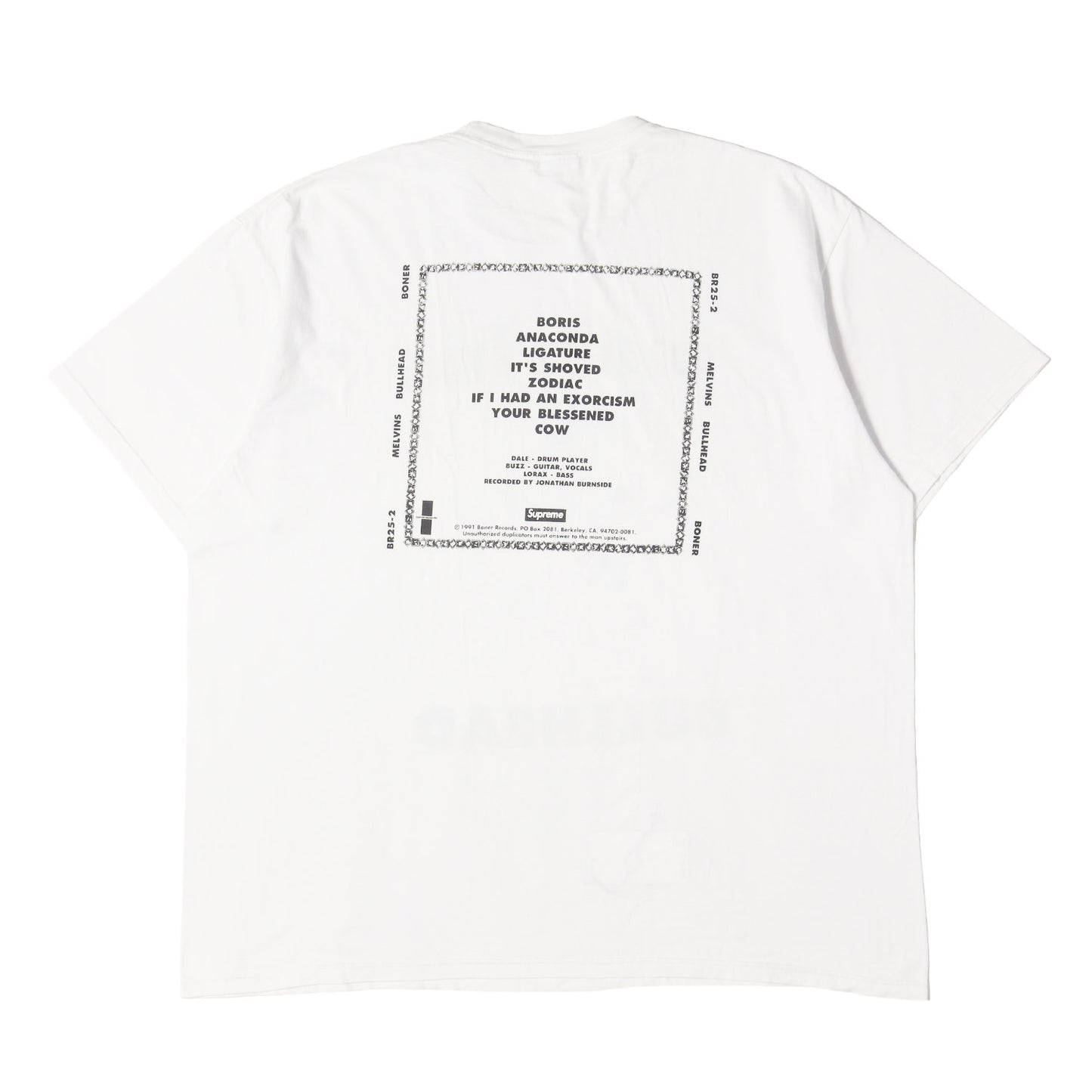 24SS ×Melvins アルバムアート Tシャツ(Bullhead Tee)