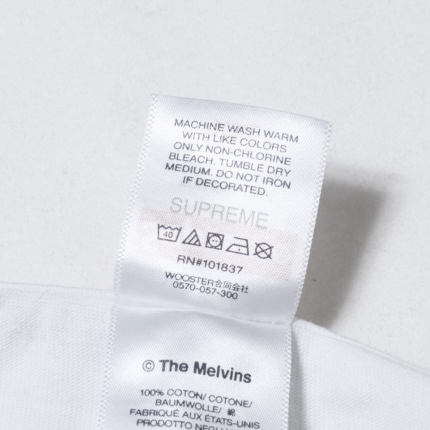 24SS ×Melvins アルバムアート Tシャツ(Bullhead Tee)