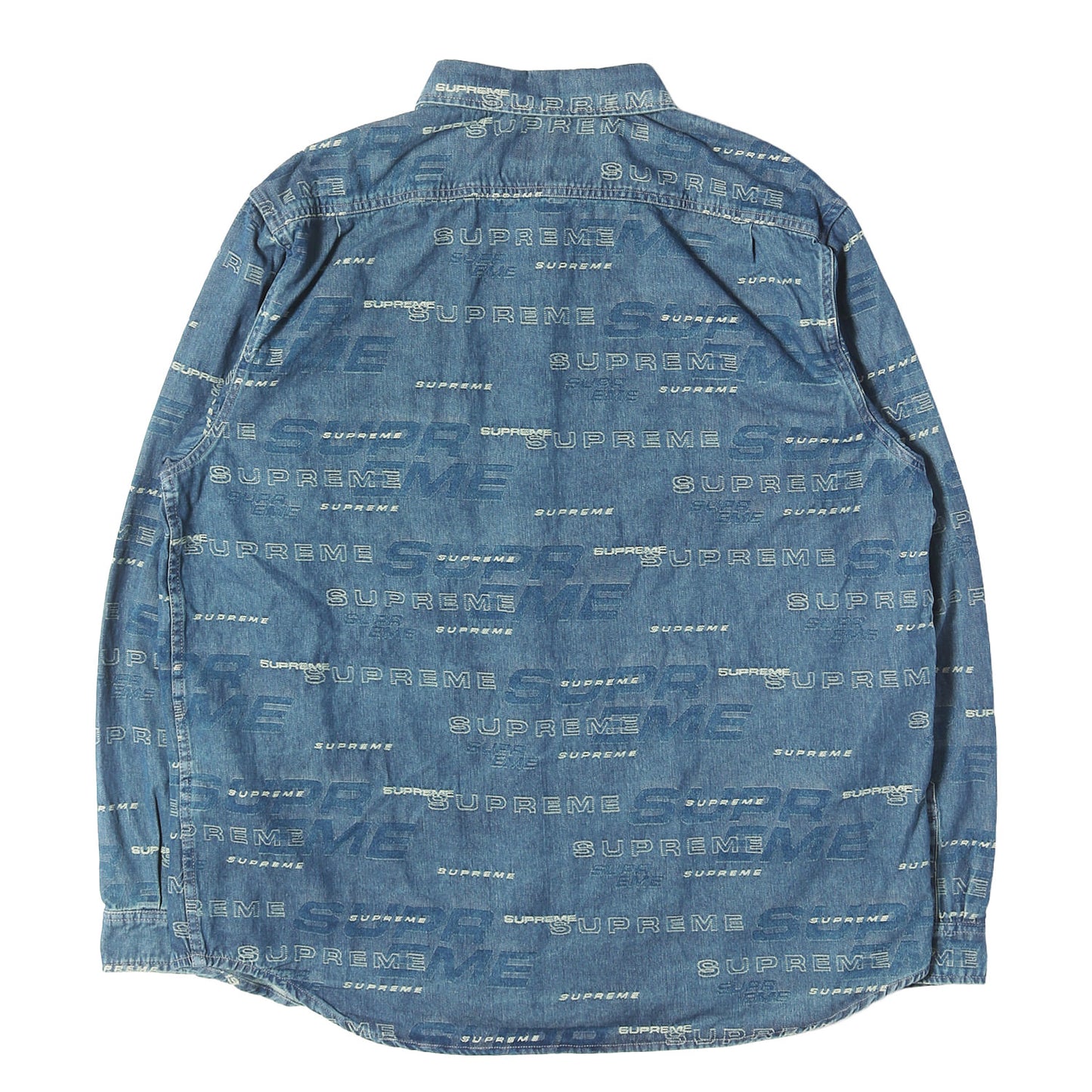 ジャガードロゴ柄 デニムシャツ(Dimensions Logo Denim Shirt)