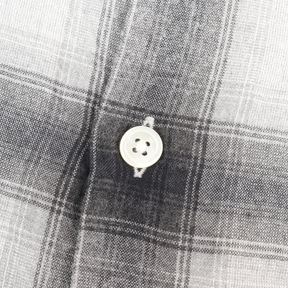 23SS オンブレチェック オープンカラー レーヨン 半袖シャツ(CHECK OPEN COLLAR SHIRT)