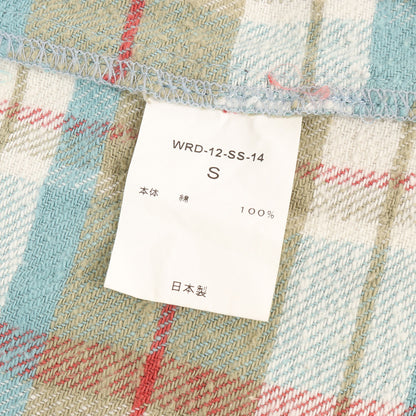 アップリケロゴ チェック フランネルシャツ