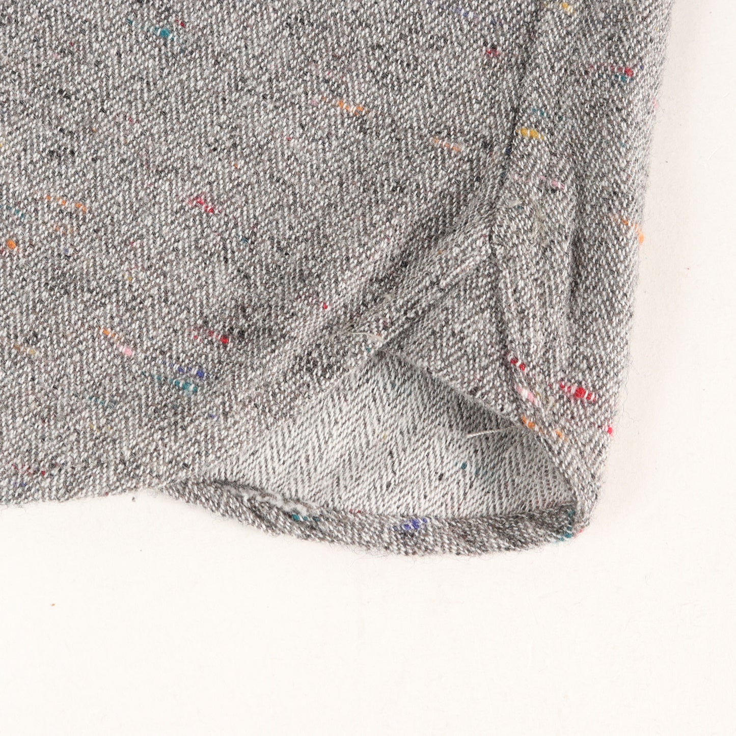 チェーン刺繍グラフィック ヘリンボーン ワークシャツ