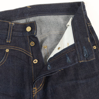 アイアンクロス刺繍 スリム デニムパンツ(THUG DENIM SLIM IRON CROSS)